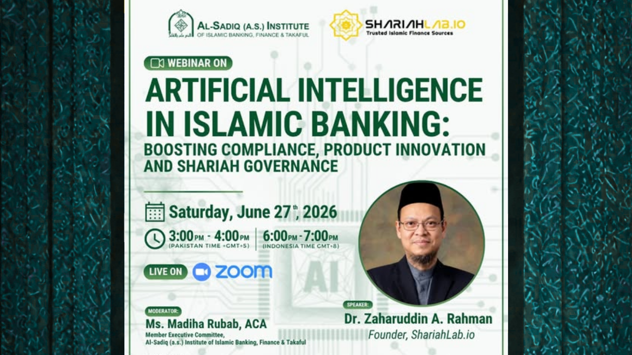 Webinar on artificial intelligence in Islamic banking and Shariah governance