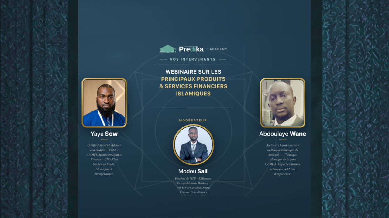 Online webinar introducing Islamic financial products and services by Predika Academy