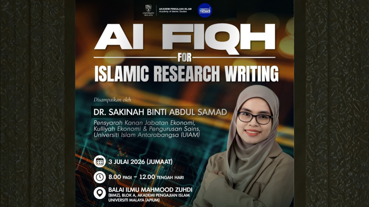 Participants attending the AI Fiqh Literacy for Islamic Research Writing workshop focused on ethical AI use in Islamic research.