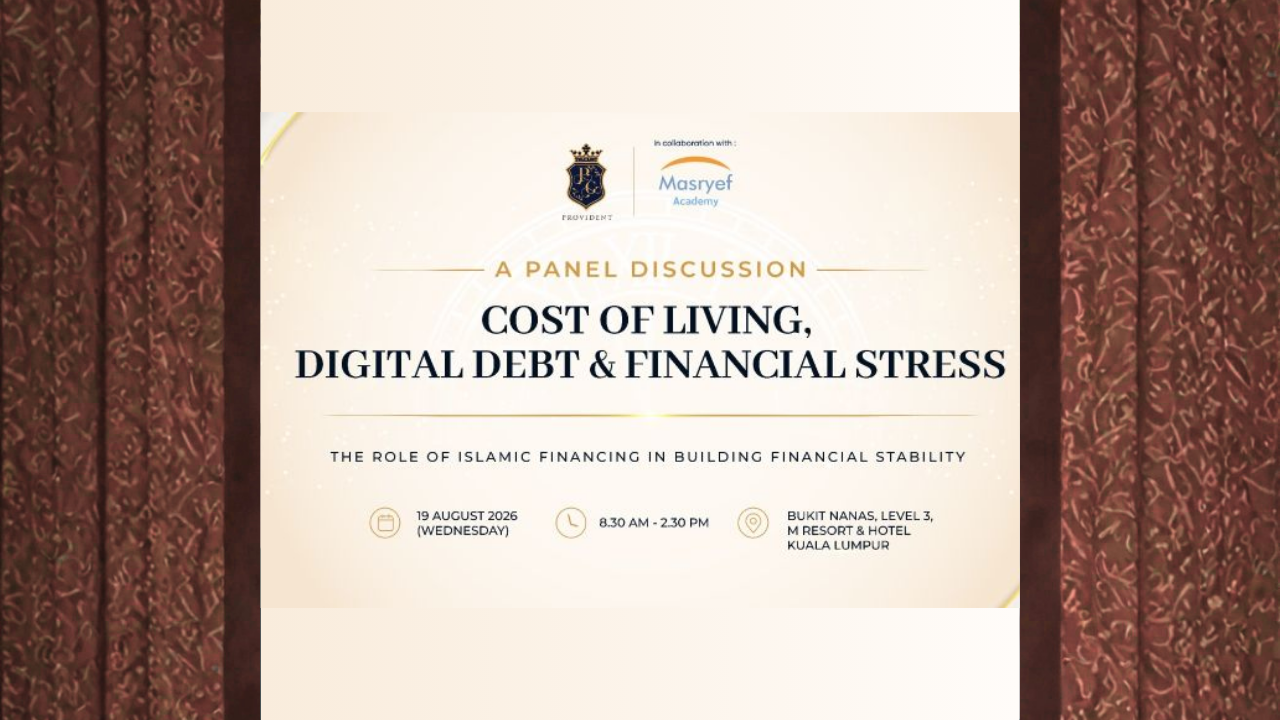Panel discussion on Islamic financing, digital debt, financial stress, and financial stability in Kuala Lumpur.