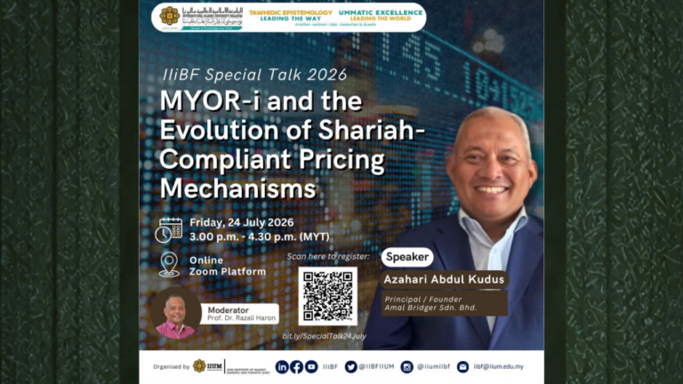 IIiBF Special Talk 2026 on MYOR-i and Shariah-compliant pricing mechanisms in Islamic banking.