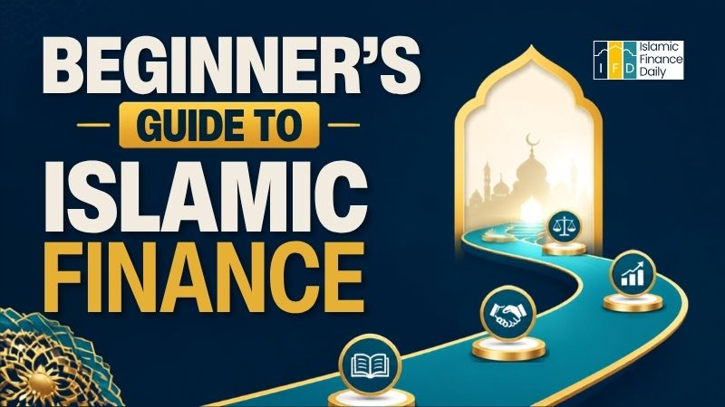 Image featuring the title “Beginner’s Guide to Islamic Finance” in a bold educational design.