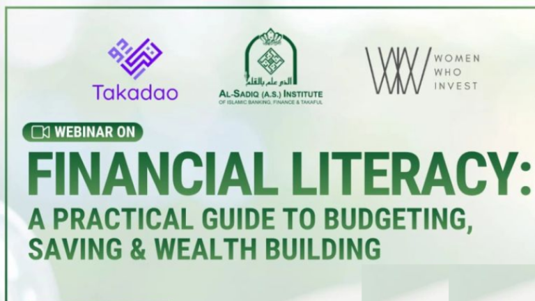 Financial Literacy webinar featuring Shahd Abdelhadi on budgeting, saving, and wealth building.