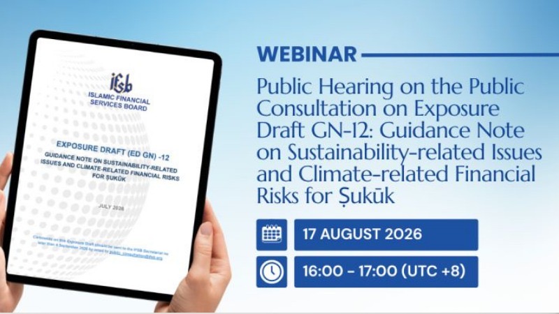 IFSB public hearing on sustainability-related issues and climate-related financial risks for Sukuk.