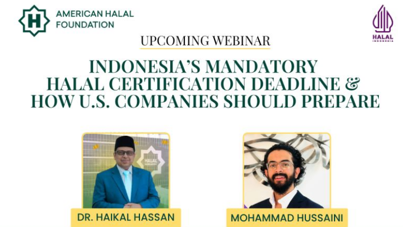 American Halal Foundation webinar on Indonesia mandatory halal certification with BPJPH