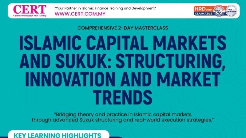 Islamic Capital Markets and Sukuk workshop in Kuala Lumpur on 9–10 September 2026