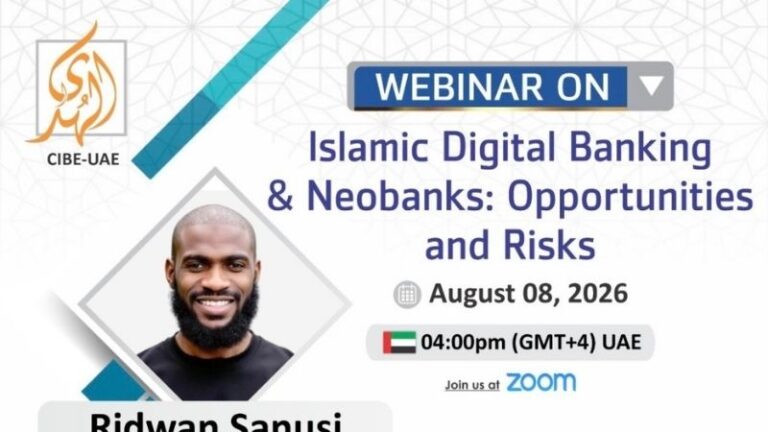 AlHuda CIBE webinar on Islamic Digital Banking and Neobanks