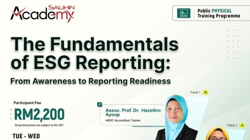 The Fundamentals of ESG Reporting training programme in Kuala Lumpur