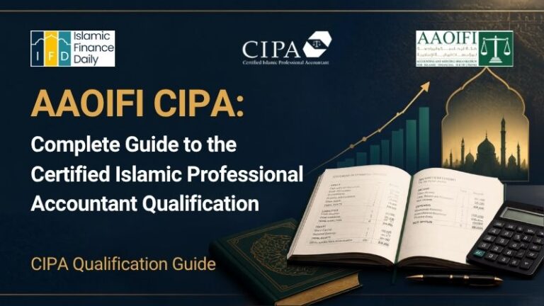 AAOIFI CIPA qualification study guide covering the Certified Islamic Professional Accountant programme