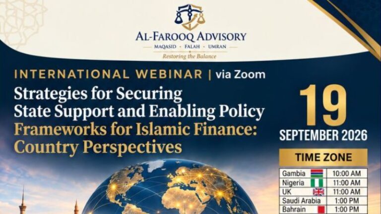 International webinar on state support and policy frameworks for Islamic finance